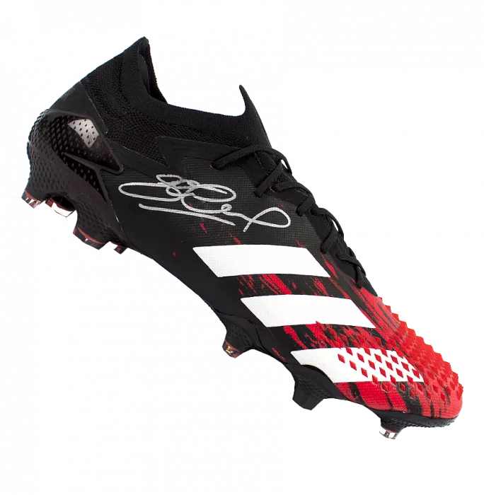 Steven Gerrard Signed Black and Red Adidas Predator 20.1 Boot