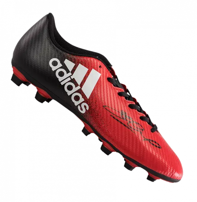 Steven Gerrard Signed Red And Black Adidas 16.4 Boot In Acrylic Case