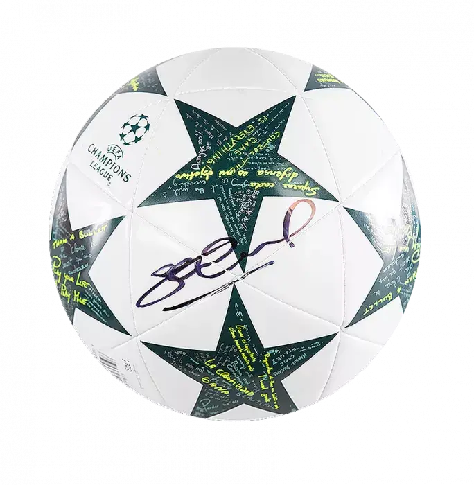 Steven Gerrard Signed UEFA Champions League Football