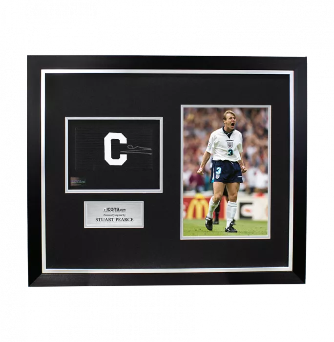 Stuart Pearce Signed And Framed Captain's Armband