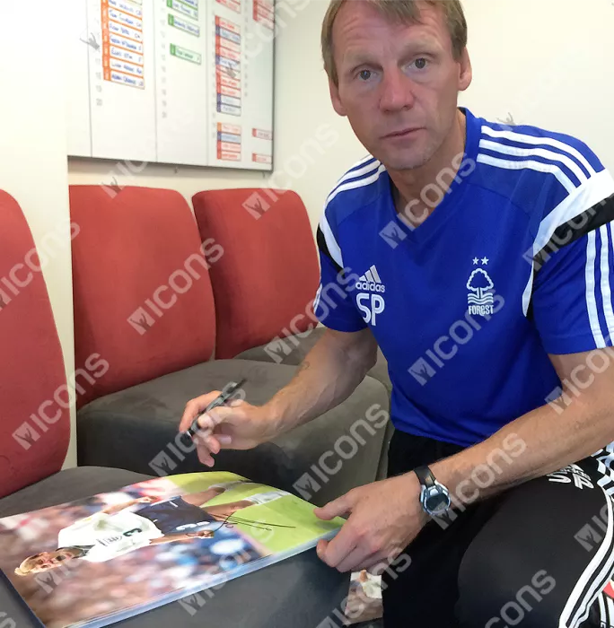 Stuart Pearce Signed England Photo: UEFA EURO 1996 Penalty Vs Spain