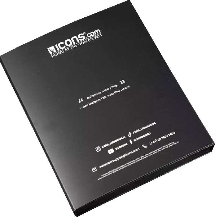 Sugar Ray Leonard Signed Red Boxing Glove In Deluxe Packaging