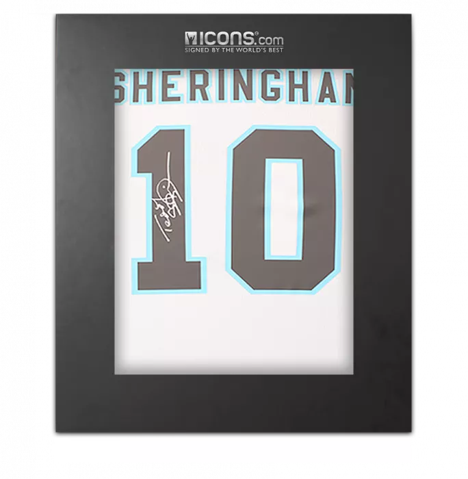Teddy Sheringham Back Signed England 1996 Home Shirt In Deluxe Packaging
