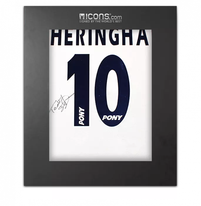 Teddy Sheringham Back Signed Tottenham Hotspur 1995-97 Home Shirt In Deluxe Packaging