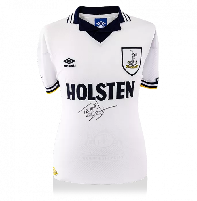 Teddy Sheringham Front Signed Tottenham Hotspur 1994 Home Shirt