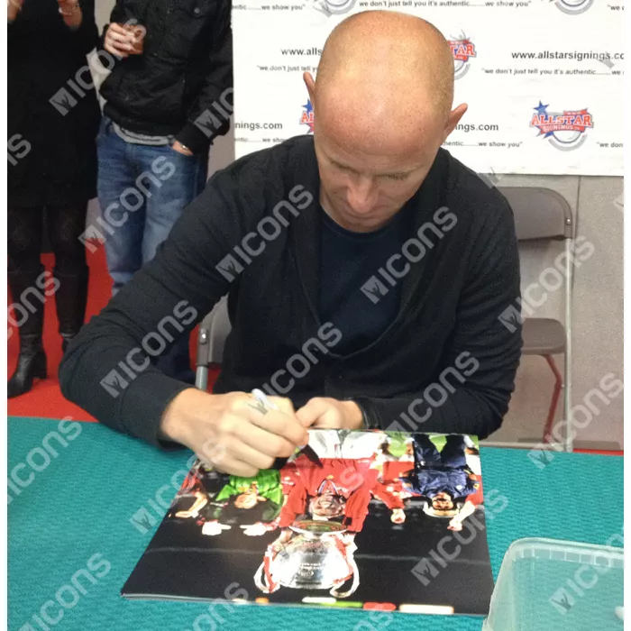 Teddy Sheringham & Nicky Butt Signed Manchester United Photos In Dual Photo Frame