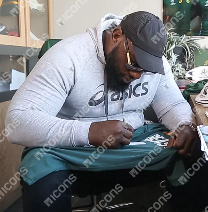 Tendai “Beast” Mtawarira Back Signed South Africa Springbok Shirt In Classic Frame