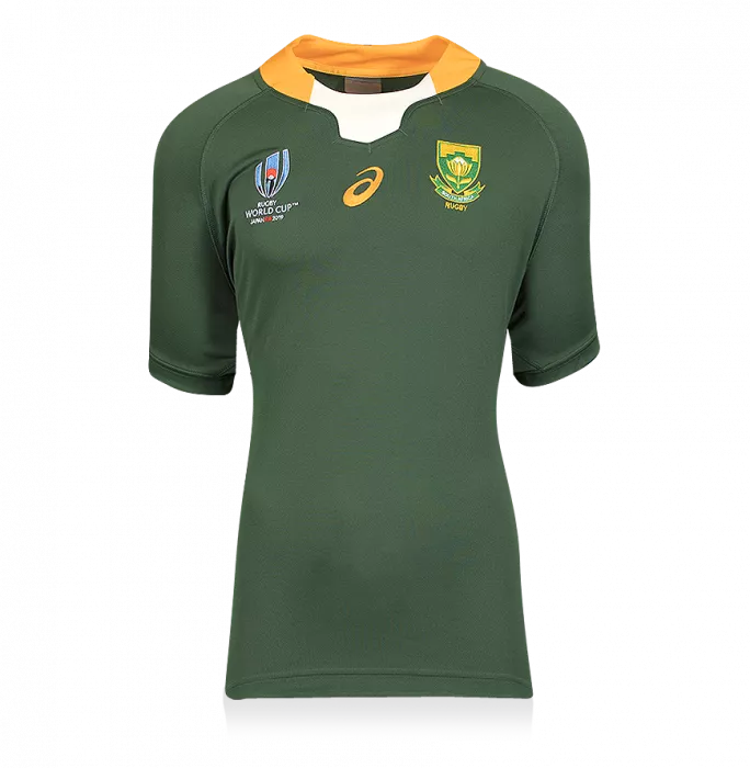 Tendai “Beast” Mtawarira Back Signed South Africa Springbok Shirt