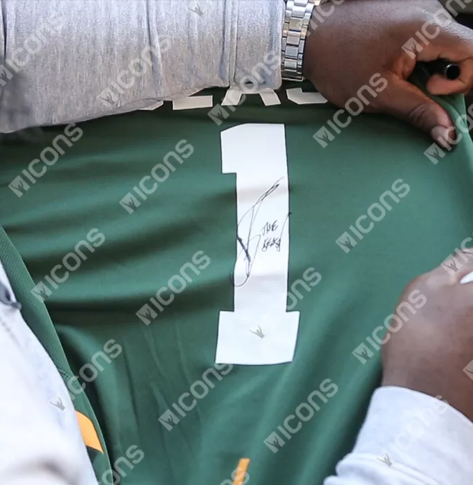 Tendai “Beast” Mtawarira Back Signed South Africa Springbok Shirt