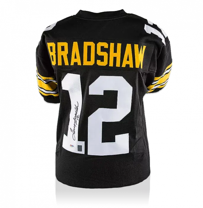 Terry Bradshaw Back Signed Pittsburgh Steelers Jersey