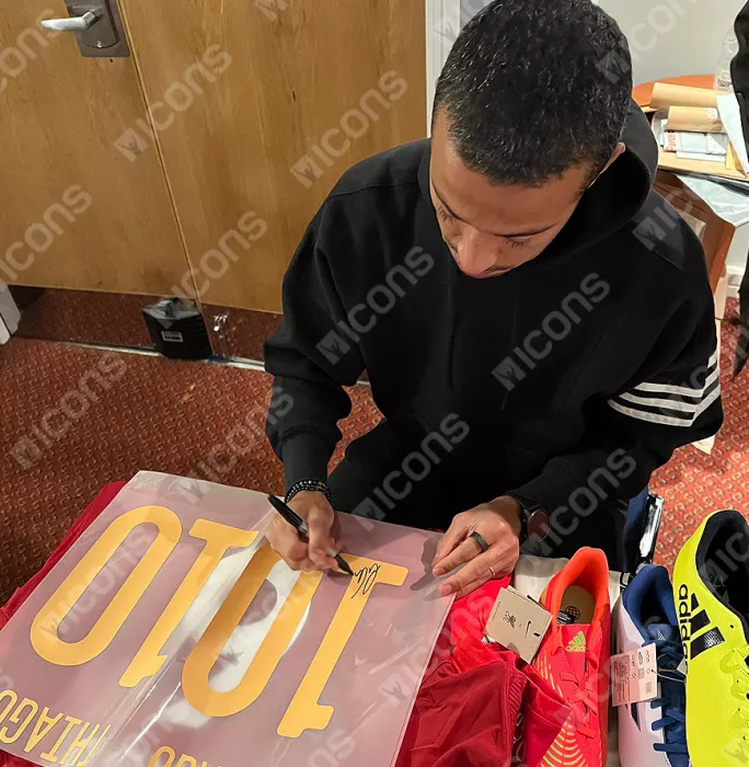 Thiago Alcantara Back Signed Spain 2020-21 Home Shirt