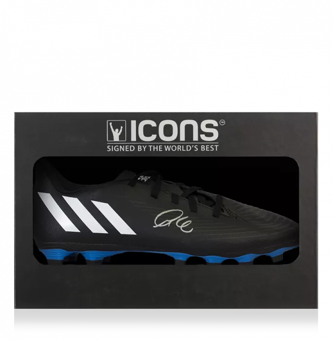 Thiago Alcantara Signed Black Adidas Predator Football Boot In Deluxe Packaging