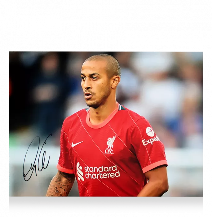 Thiago Alcantara Signed Liverpool FC Photo In Premium Photo Frame: Midfield Maestro
