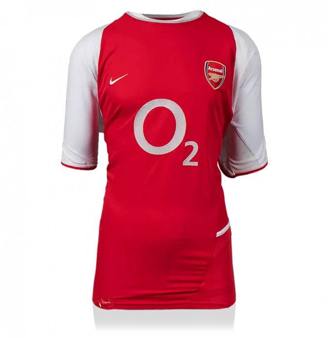 Thierry Henry Back Signed Arsenal 2002-04 Home Shirt