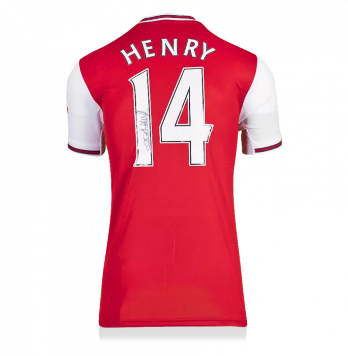 Thierry Henry Back Signed Modern Arsenal Home Shirt In Classic Frame