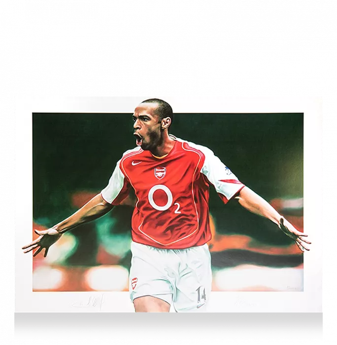 Thierry Henry Signed Arsenal Print: Highbury Hero