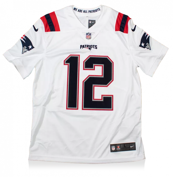 Tom Brady Back Signed Navy New England Patriots Road Jersey