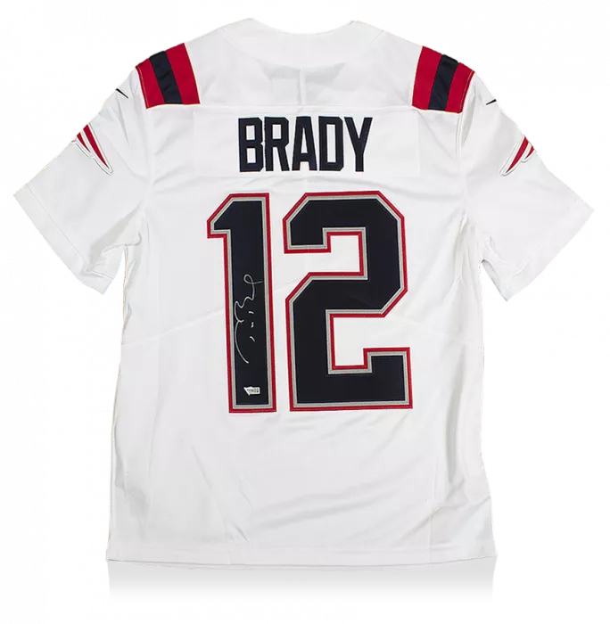 Tom Brady Back Signed Navy New England Patriots Road Jersey