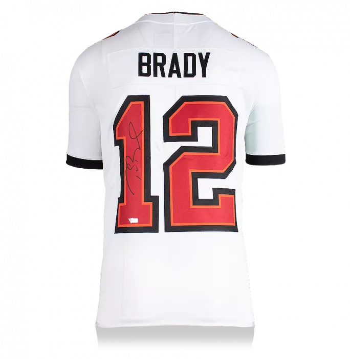 Tom Brady Back Signed Tampa Bay Buccaneers Road Jersey