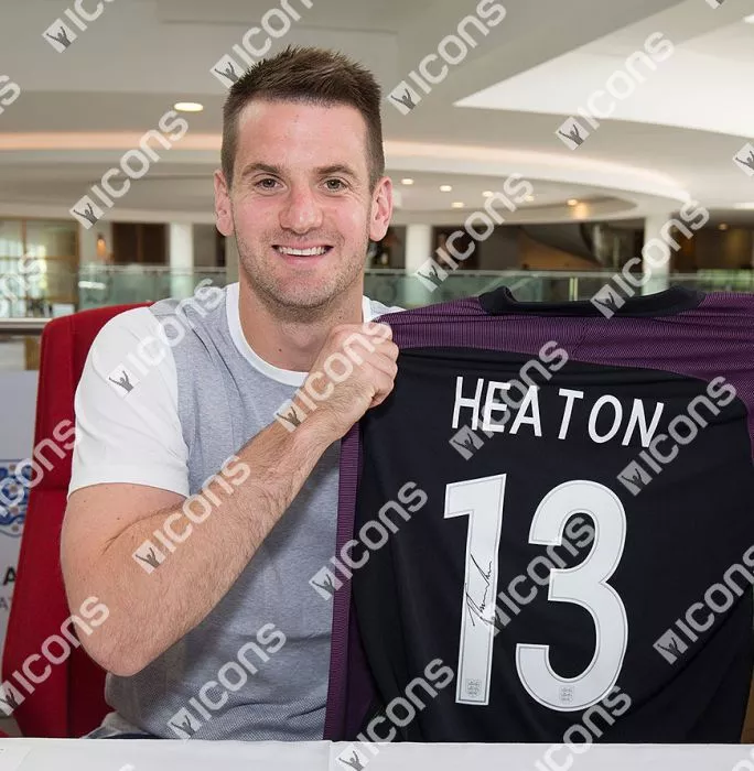 Tom Heaton England Signed England 2016 Home Shirt