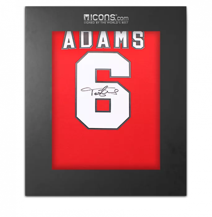 Tony Adams Back Signed Arsenal 1982 Home Shirt In Deluxe Packaging