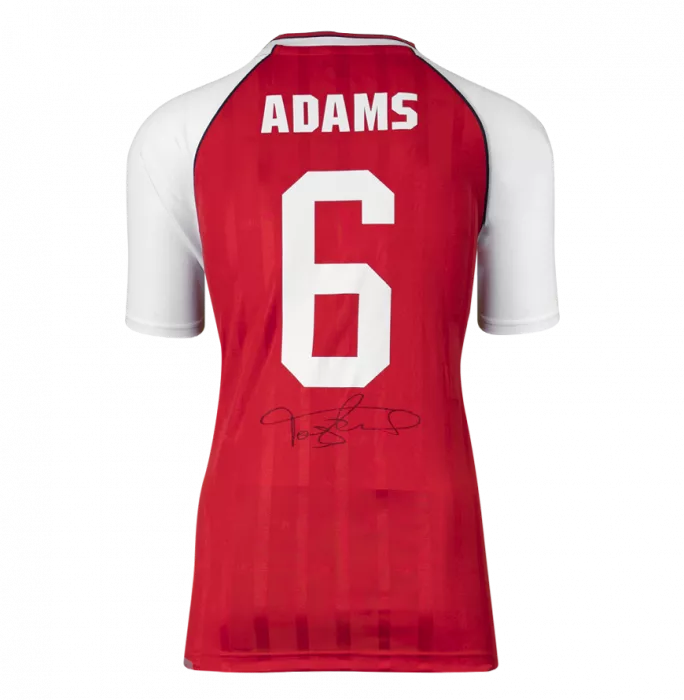 Tony Adams Back Signed Arsenal 1988-89 Home Shirt In Hero Frame: Option 1