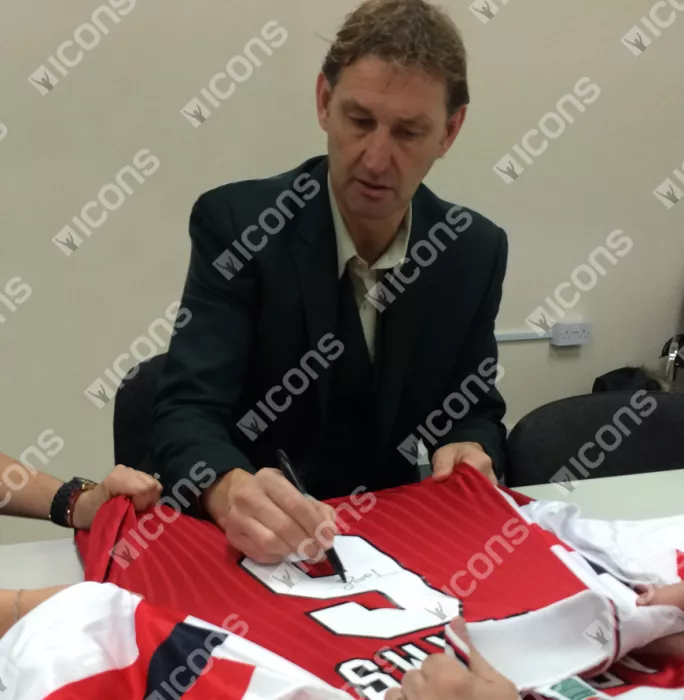 Tony Adams Back Signed Arsenal 1992-94 Home Shirt