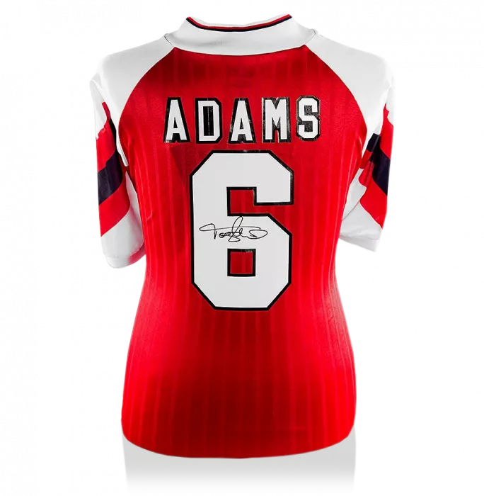 Tony Adams Back Signed Arsenal 1992-94 Home Shirt