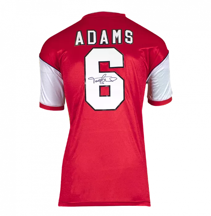 Tony Adams Back Signed Arsenal Home Shirt In Classic Frame