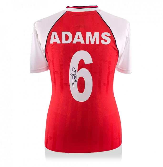 Tony Adams Back Signed Retro Arsenal Home Shirt