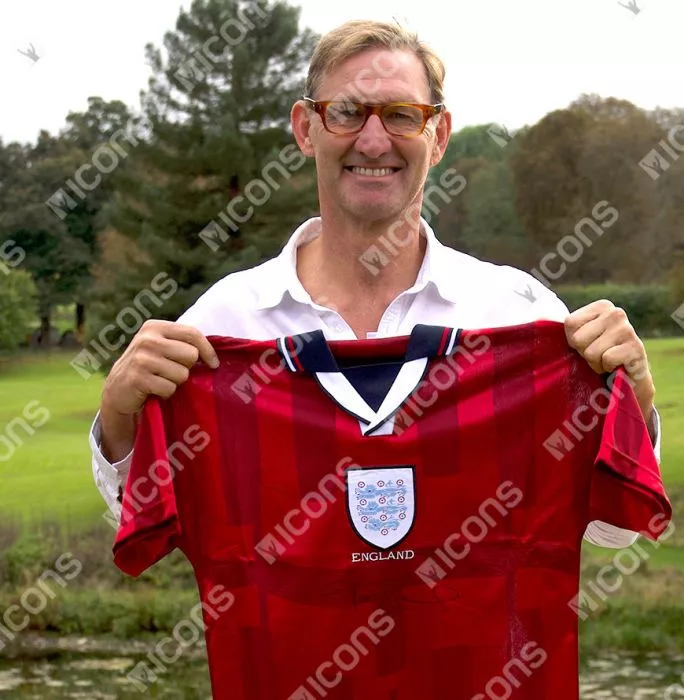 Tony Adams Official 1998 FIFA World Cup™ Front Signed And Framed England 1998 Away Shirt