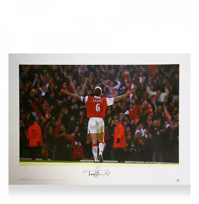Tony Adams Signed Arsenal Print: Gunners Legend