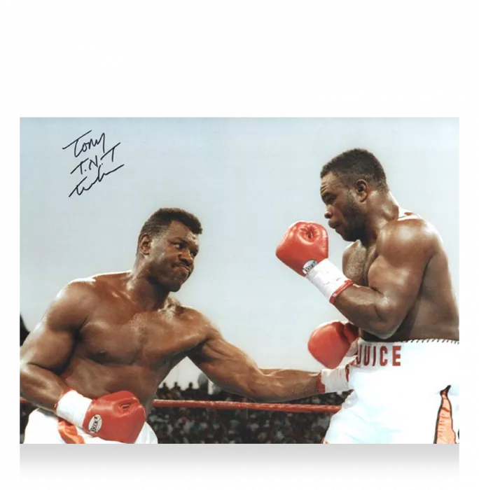 Tony Tucker Signed Photo In Premium Photo Frame