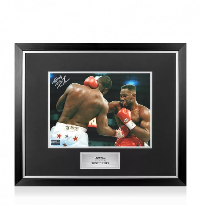 Tony Tucker Signed Photo In Premium Photo Frame