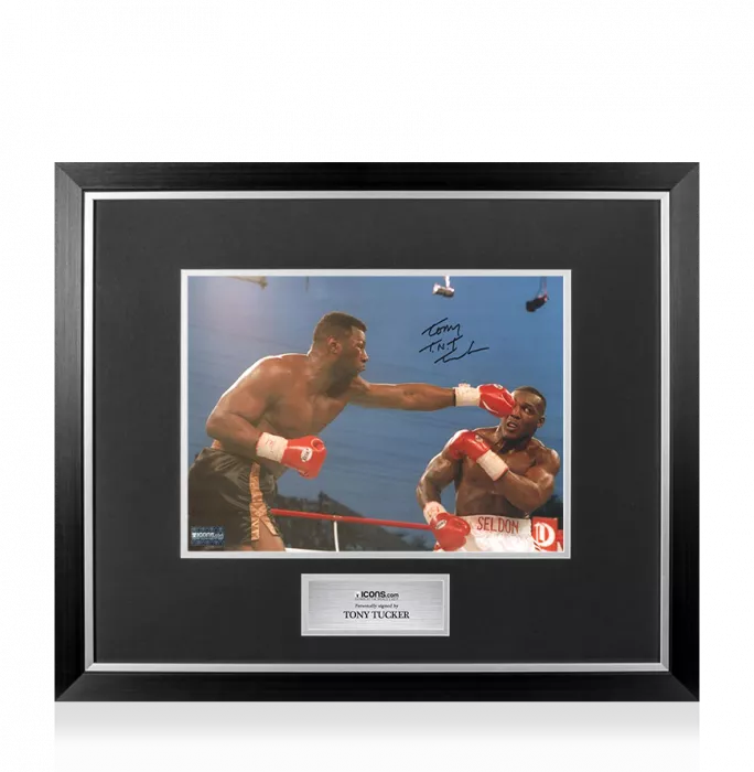 Tony Tucker Signed Photo In Premium Photo Frame
