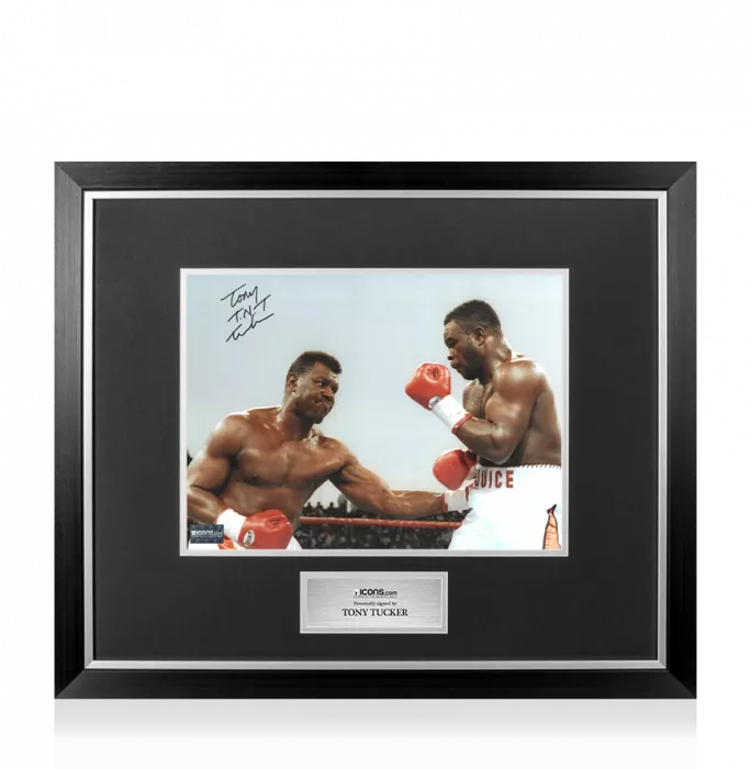 Tony Tucker Signed Photo In Premium Photo Frame