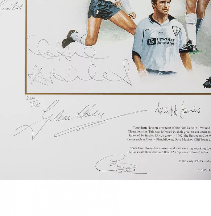 Tottenham Hotspur Squad Signed Print: Icons Of White Hart Lane