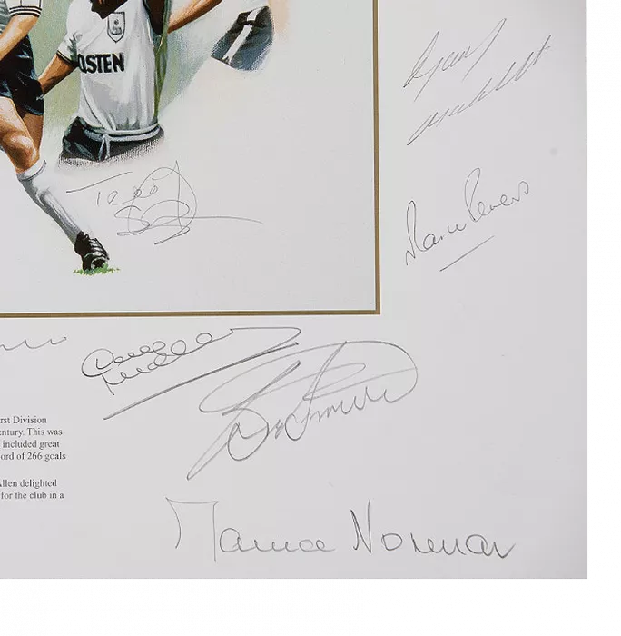 Tottenham Hotspur Squad Signed Print: Icons Of White Hart Lane