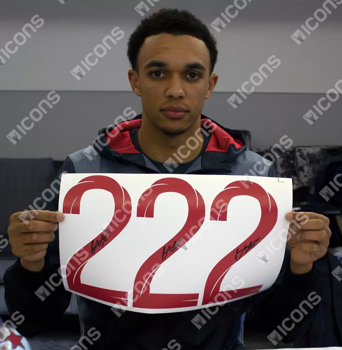 Trent Alexander-Arnold Back Signed England 2018-19 Home Shirt With Fan Style Numbers In Classic Frame