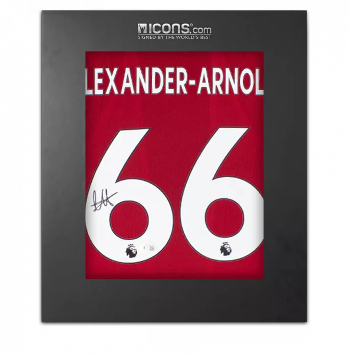 Trent Alexander-Arnold Back Signed Liverpool FC 2019-20 Home Shirt In Deluxe Packaging