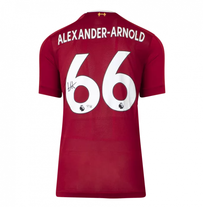 Trent Alexander-Arnold Back Signed Liverpool FC 2019-20 Home Shirt In Classic Frame