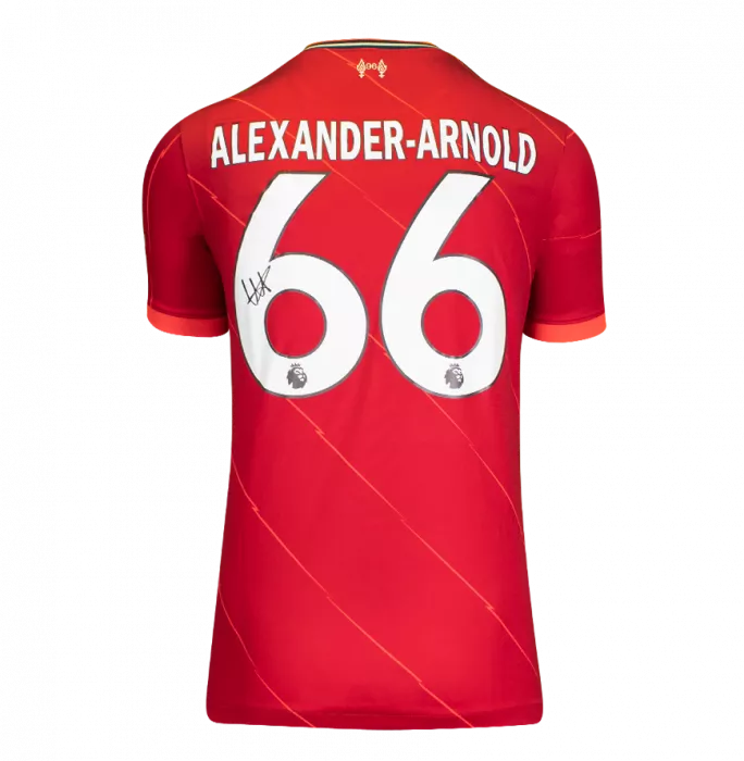 Trent Alexander-Arnold Back Signed Liverpool FC 2021-22 Home Shirt