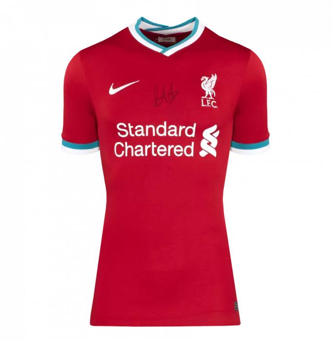 Trent Alexander-Arnold Front Signed Liverpool FC 2020-21 Home Shirt