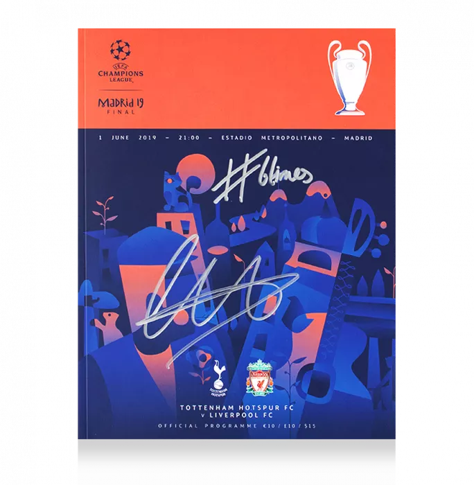 Trent Alexander-Arnold Signed 2019 UEFA Champions League Final Programme: "#6Times" Edition