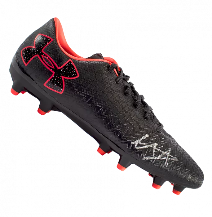 Trent Alexander-Arnold Signed Black and Red Under Armour Boot