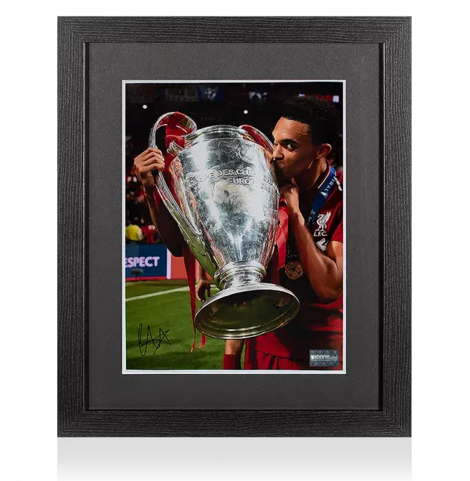 Trent Alexander-Arnold Signed Liverpool Photo In Black Wooden Frame: 2019 UEFA Champions League Winner