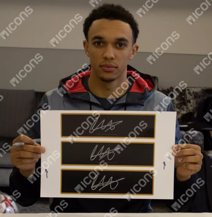 Trent Alexander-Arnold Signed Plaque And Photo Frame: Assist King