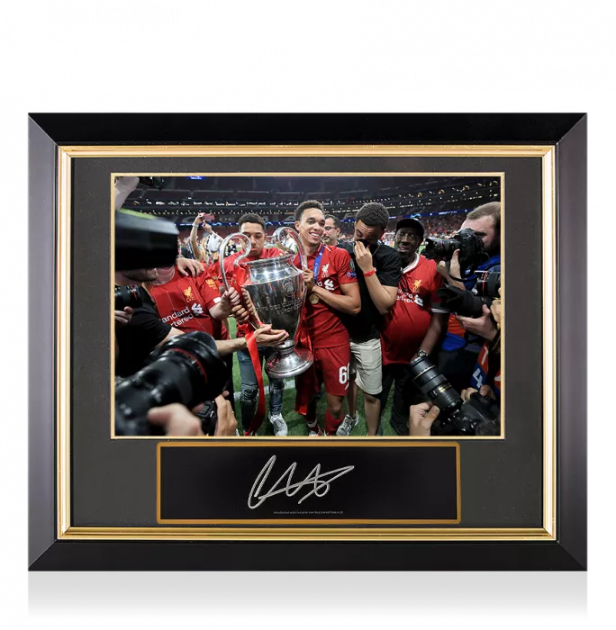 Trent Alexander-Arnold Signed Plaque and Photo Frame: 2019 UEFA Champions League Winner