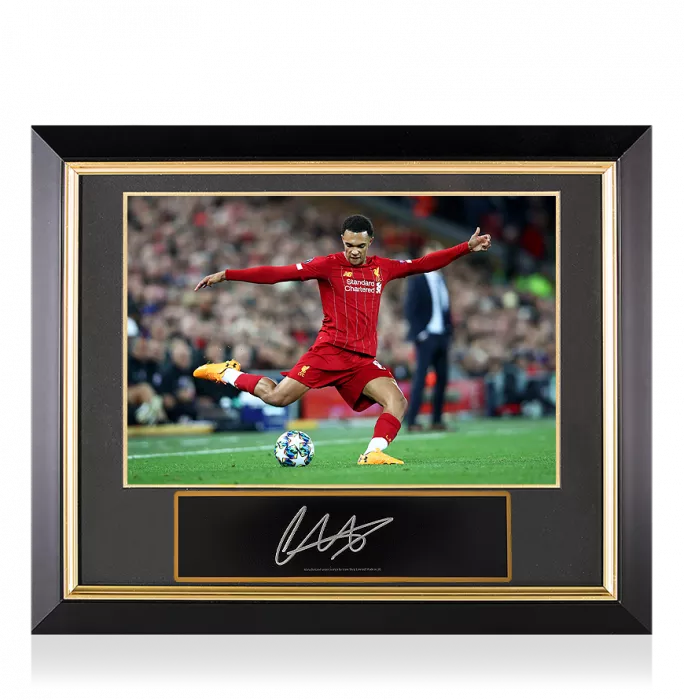 Trent Alexander-Arnold Signed Plaque and Photo Frame: Assist King