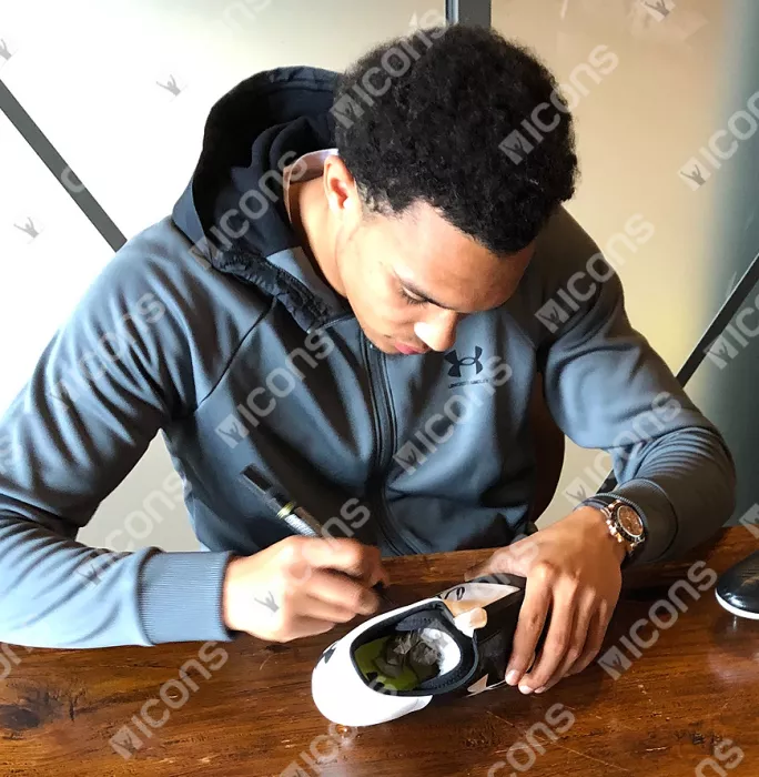 Trent Alexander-Arnold Signed White And Black Under Armour Boot
